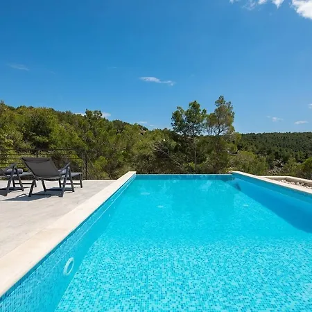 Luxury Seafront Seaview Milna Pool Feriehus *